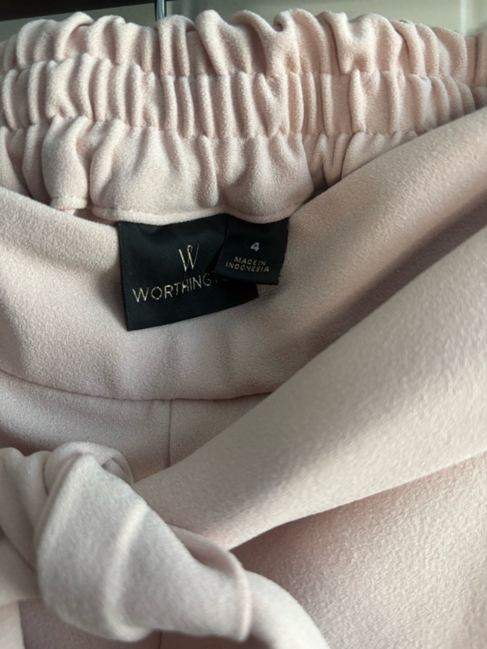 Worthington Dusty Rose Tie-Waist Cropped Pants - Picture 4 of 5